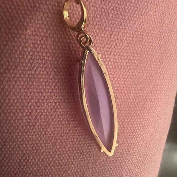 Elegant Gold and Pink Pendant - Picture 5 of 7
